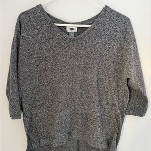 Old Navy Charcoal V-Neck Women's Sweater